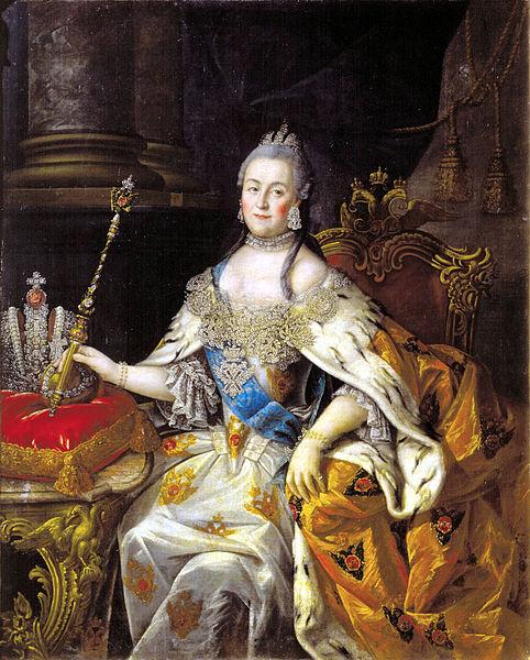 Antropov, Aleksei Portrait of Catherine II oil painting image